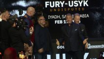Fury rants at Usyk and faceoff turns dramatic at announcement press conference