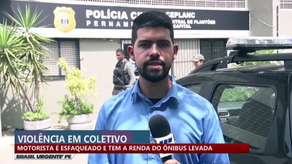 Violência em coletivo: motorista é esfaqueado e tem renda de ônibus levada