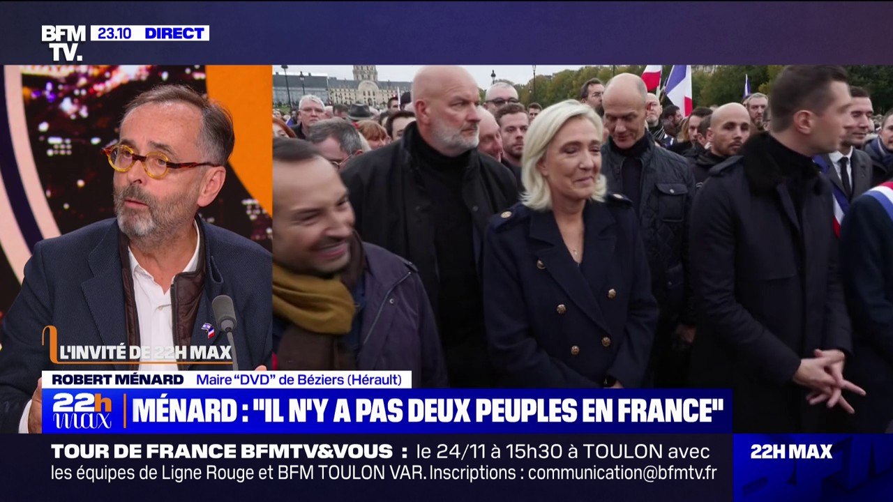 Robert Ménard: "Que le Rassemblement National ait eu une histoire avec l'antisémitisme, personne ne peut le contester (...) Ne pas remarquer que le RN a évolué, c'est nier la même évidence"