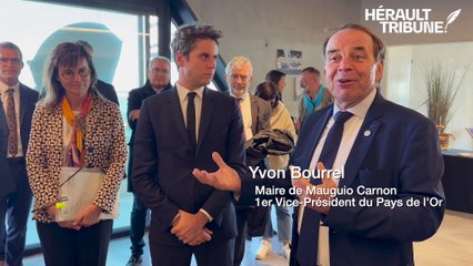 Intervention d'Yvon Bourrel et Kamel Chibli lors de la visite de Gabriel Attal