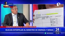 Congreso: presentan nuevo pedido de interpelación contra el ministro de Energía y Minas