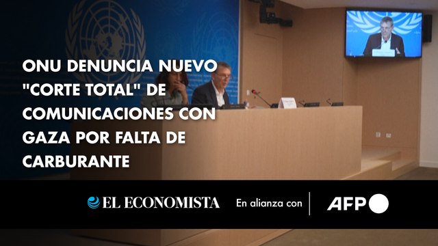 ONU denuncia nuevo corte total de comunicaciones con Gaza por falta de carburante