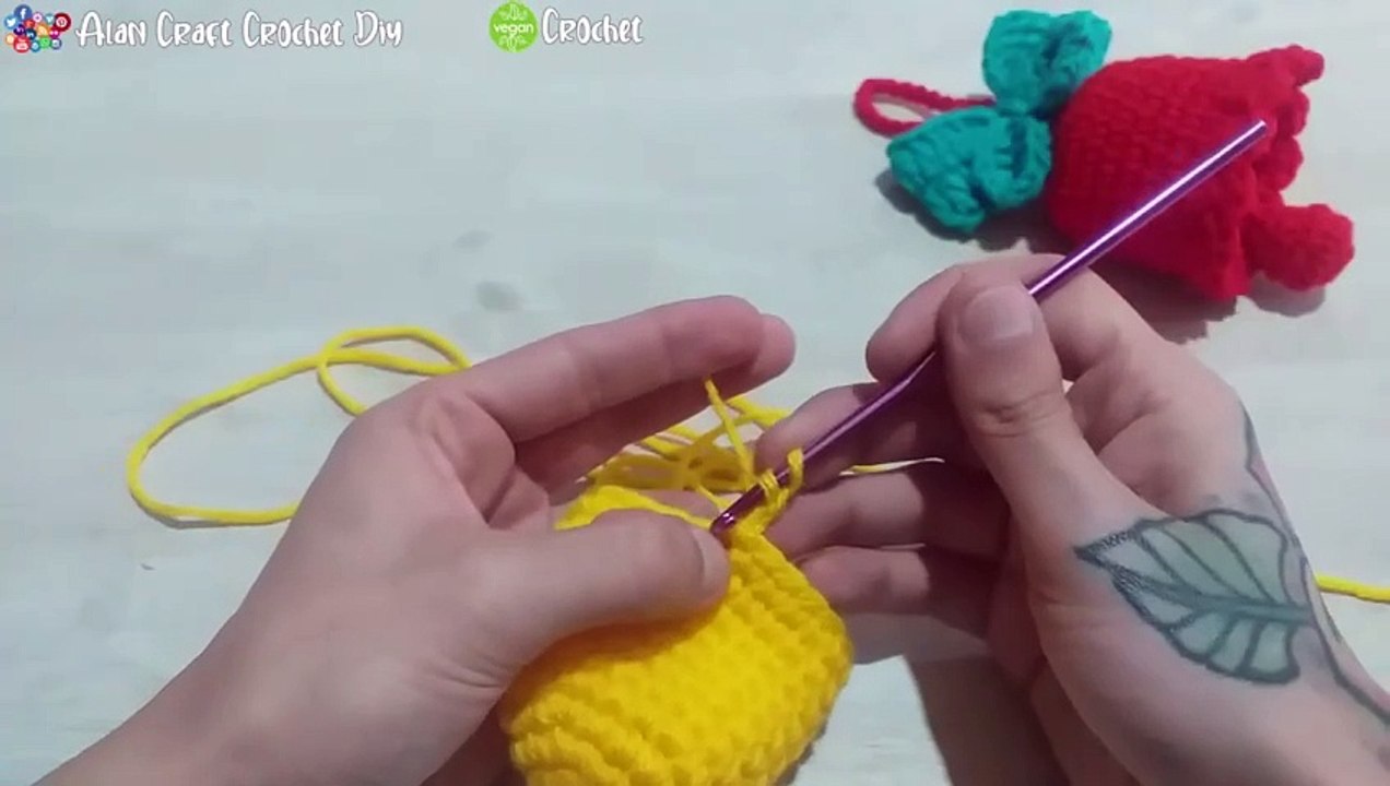 CAMPANAS NAVIDEÑAS TEJIDAS A CROCHET TUTORIAL PASO A PASO