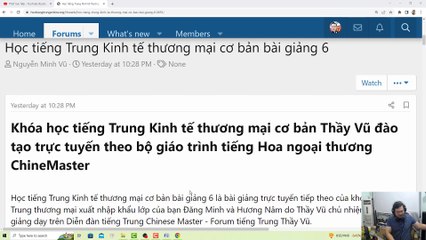 [ChineMaster] Học tiếng Trung Kinh tế Thương mại xuất nhập khẩu bài 6