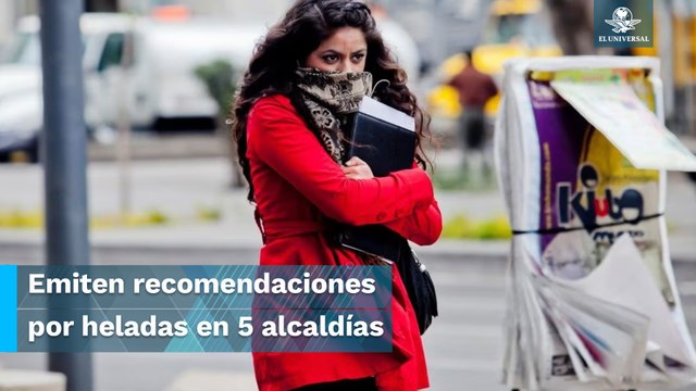 Activan Alerta Naranja por bajas temperaturas y heladas en 5 alcaldías de la CDMX