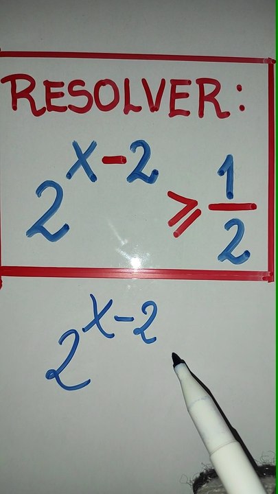 Inecuación exponencial: ejercicio básico