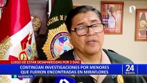 Menores desaparecidas que fueron encontradas en Miraflores habrían sido víctimas de trata de personas