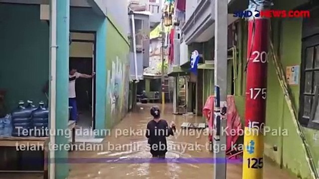 Pagi Ini Wilayah Kebon Pala Terendam Banjir 10 Cm