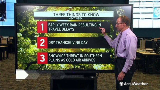 From Thanksgiving week to the end of November, what will the forecast bring?