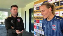 WATCH: Emily van Egmond talk about her guest stint with the Newcastle Jets
