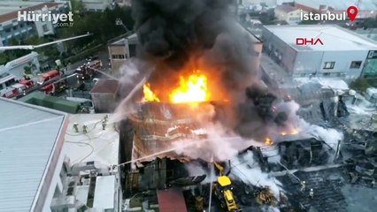 Esenyurt'ta depoda yangın çıktı