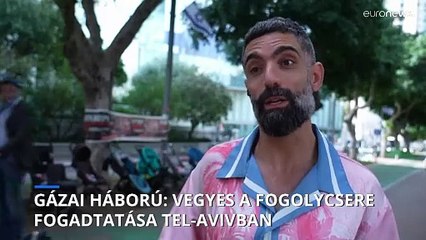Gázai háború: vegyes a fogolycsere fogadtatása Tel-Avivban
