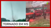Tornado atinge Mato Grosso do Sul