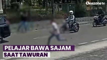 Tawuran Pelajar SMA dengan Sajam Pecah di Kawasan Penjaringan