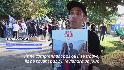 Une marche des familles d'otages en route pour Jérusalem