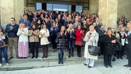 Protesta de los profesionales de la justicia