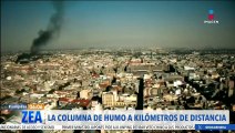Incendio CDMX: Columna de humo fue vista desde varios puntos