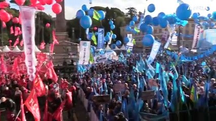 Sciopero Trasporti, i lavoratori in piazza del Popolo: "spero sempre di tornare salvo a casa"