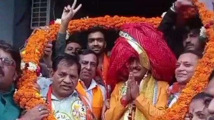 जयपुर: केंद्रीय मंत्री जितेंद्र सिंह पहुंचे जयपुर, भाजपा के गोपाल शर्मा से लिया फीडबैक