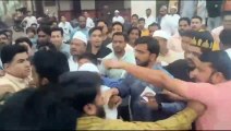 Congress, MIM workers clash outside polling booth, watch video