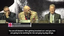 Foul-mouthed Tyson unleashes Fury at Usyk ahead of unification bout