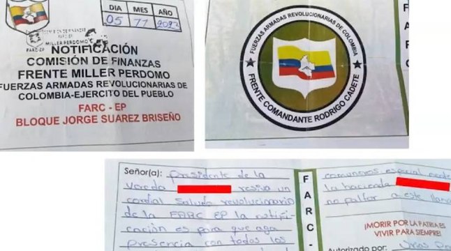 Estos son los disidentes de las Farc que lideran delicadas extorsiones en Meta y Caquetá