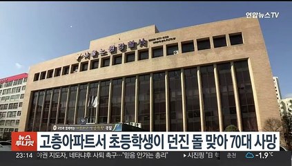 Video herunterladen: 고층아파트서 초등학생이 던진 돌 맞아 70대 사망