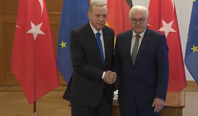Cumhurbaşkanı Erdoğan, Alman mevkidaşı Steinmeier ile bir araya geldi