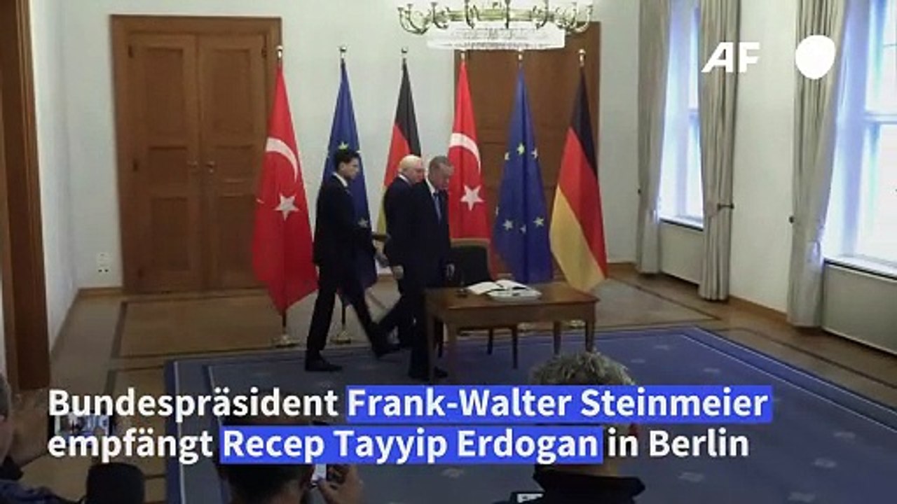 Steinmeier empfängt Erdogan in Schloss Bellevue