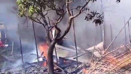 BREAKING: भीषण अगलगी की घटना में चार घर जलकर राख, तीन पशु भी झूलसे