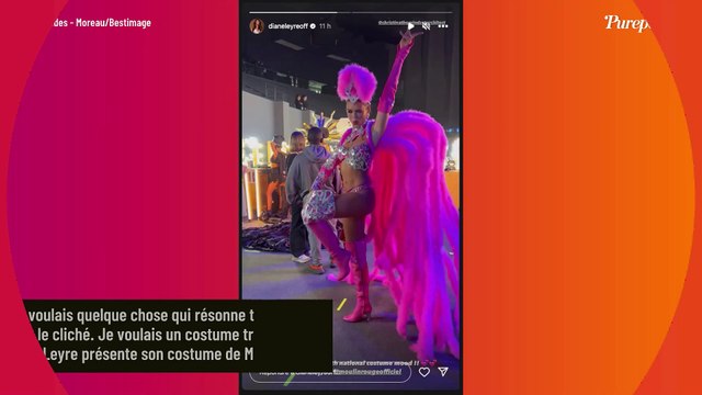 VIDEO Diane Leyre peu couverte dans son costume national à plumes, la candidate subjugue le jury de Miss Univers !