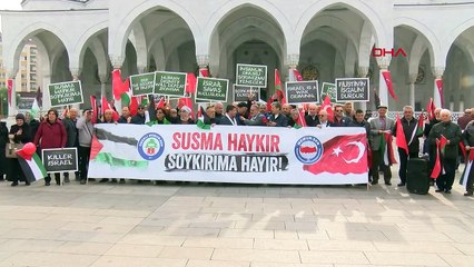 Emekli Memur-Sen Üyeleri İsrail'in Gazze'ye Saldırılarına Tepki Gösterdi