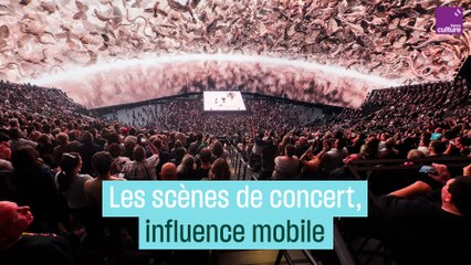 Les scènes de concert, influence mobile