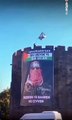 Diyarbakır surlarında 'Ebu Ubeyde' posteri!