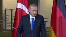 Cumhurbaşkanı Erdoğan'dan Almanya Başbakanı'na net mesaj: İsrail'e borçlu olanlar rahat konuşamıyorlar, bizim İsrail'e herhangi bir borcumuz yok