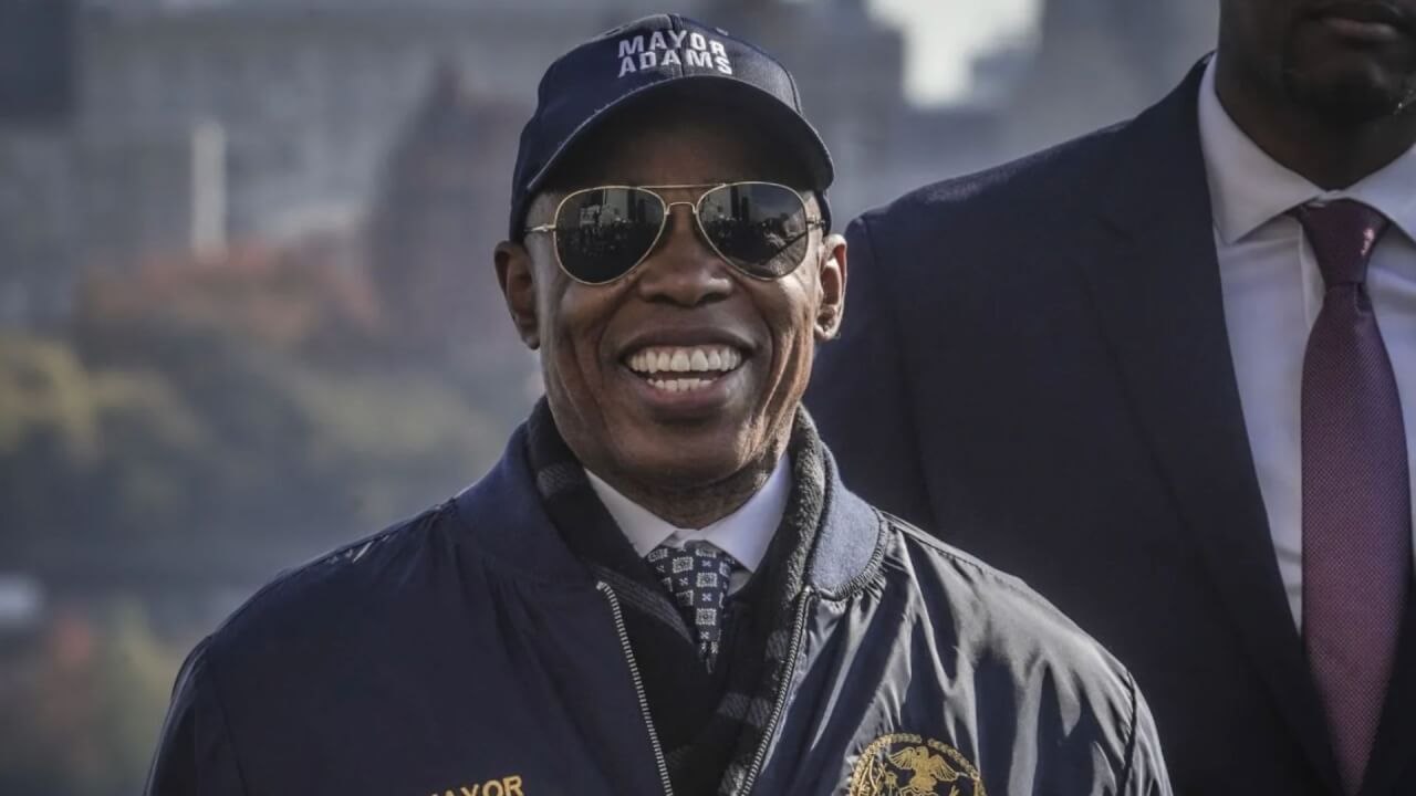 NYC Mayor Eric Adams laughs off questions about the FBI seizing his phones and raiding the home of his chief campaign fundraiser