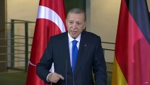 Cumhurbaşkanı Erdoğan'dan Almanya Başbakanı'na net mesaj: İsrail'e borçlu olanlar rahat konuşamıyorlar, bizim İsrail'e herhangi bir borcumuz yok