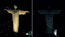 Taylor Swift T-shirt projected onto Christ the Redeemer as singer arrives in Brazil