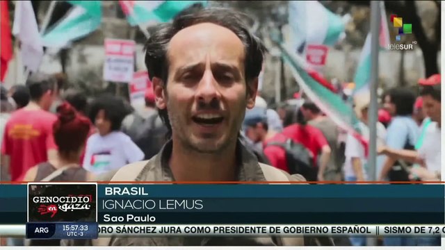 Brasileños exigen el cese de las relaciones diplomáticas con Israel