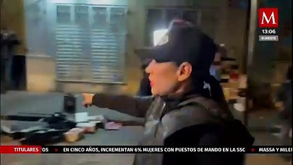 Sandra Cuevas y Martí Batres 'rozan' durante incendio de Plaza Oasis