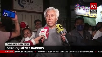Encargado de Plaza Oasis señala que el incendio pudo ser por trabajos de mantenimiento