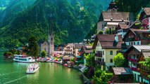 The village of Hallstatt, Austria has the most beautiful landscapes with beautiful sounds of nature