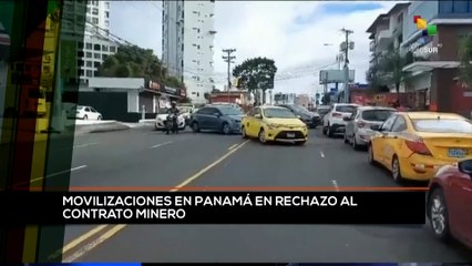 Tải video: teleSUR Noticias 15:30 17-11: Movilizaciones en Panamá en rechazo al contrato minero