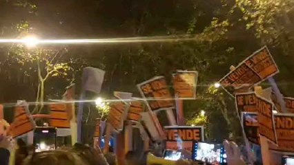 Performance de "España no se vende, España se defiende"