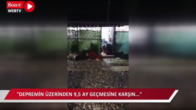 Adıyaman'da yağış nedeniyle çok sayıda konteynırı su bastı, depremzedeler bir kez daha yaralarını kendi kendilerine sarmak zorunda bırakıldı