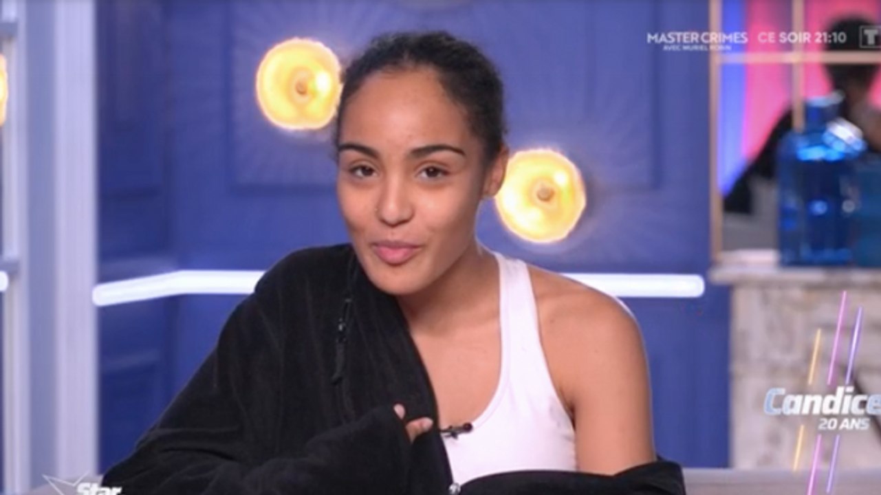 Déception de Candice qui exprime son mécontentement d'avoir été exclue du medley des chansons Disney pour le prime de la Star Academy (TF1).