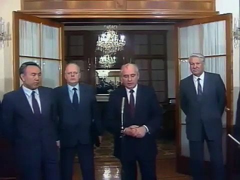 Пресс-конференция в Ново-Огарево. Новости. Эфир 14 ноября 1991 г.