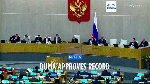 Russian lawmakers approve budget with record amount earmarked for defence spending