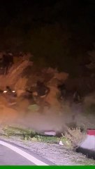 Subsaharianos intentando aproximarse al perímetro fronterizo de Ceuta