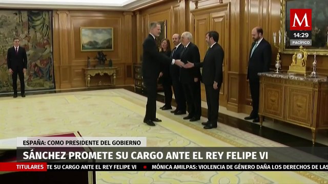Pedro Sánchez jura como presidente de España ante el Rey Felipe VI